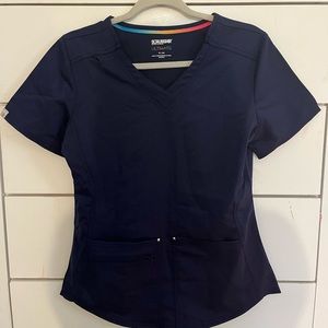 scrubstar navy scrub top NWOT size XS